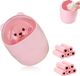 Fly & Plug Poubelle Petite poubelle - Mini-poubelle rose avec couvercle