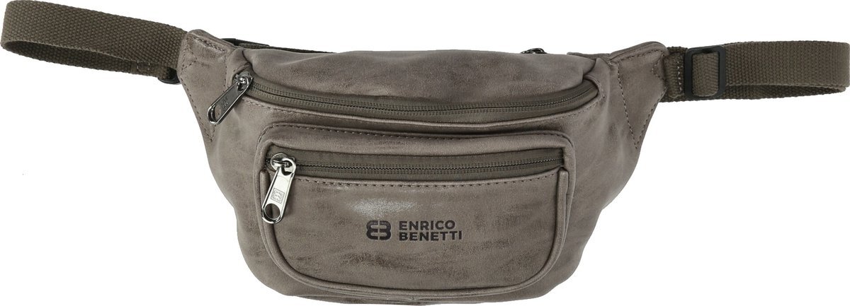 Enrico Benetti Rotterdam 66617 Heuptas - kunstleer - Midden taupe