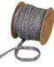 Halbach Seidenbänder Premium Woll gebreide slang (veganistisch) breedte: 8 mm lengte: 15 m slanggaren met draad vulbaar voor doe-het-zelfprojecten en naambordjes kleur: donkergrijs