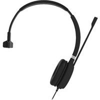 Yealink UH36 Mono Teams - Headset - op oor - met bekabeling - USB, 3,5 mm-stekker - zwart en zilver