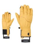 Ziener GISMON-Z Skihandschoenen voor heren, wintersport | Primaloft, leer, touch, tan, 10