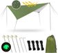 Sans marque Bâche imperméable 3,4 x 2,6 m pour camping