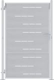 vidaXL Portail 100 x 125 cm Acier inoxydable Argent
