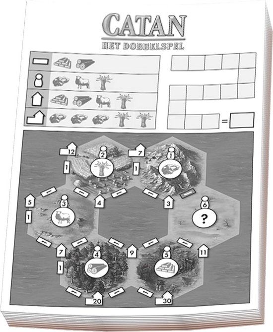 999 Games Catan Scoreblokken Catan: Het dobbelspel