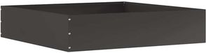 vidaXL Gazonrand - 60 x 60 x 13 cm - Staal - Zwart