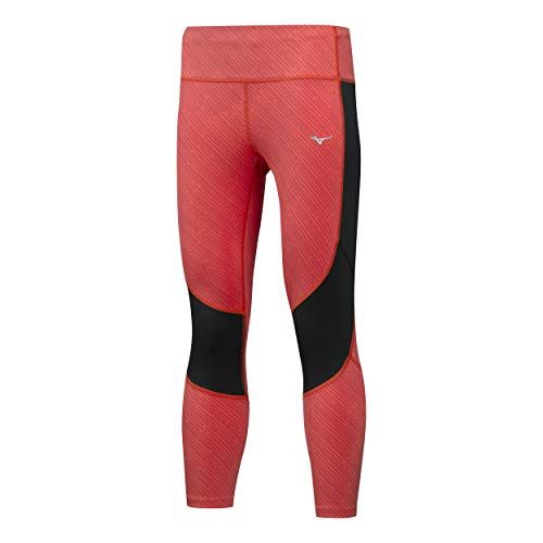 Mizuno Impulse Printed Tight - Dames - Oranje/Zwart