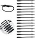 Shenzhen Haorui Industrial Technology Co., Ltd. Lacets élastiques paresseux - réglables - noir - enfants et adultes - 30 1/3 EU