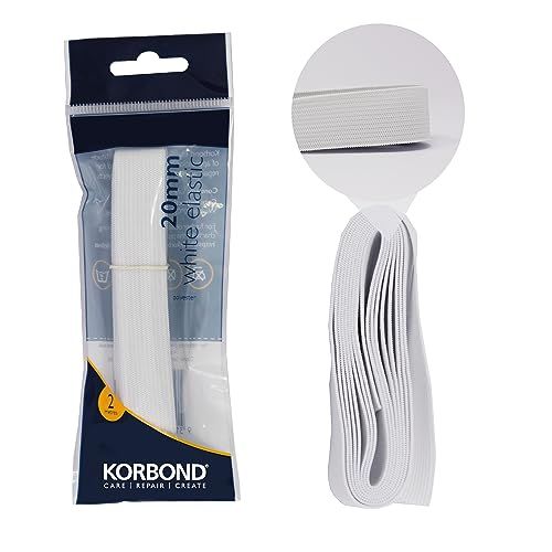Korbond Elastiek Wit 2m - 20mm x 2m
