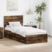 Maison Exclusive - Cadre de lit, chêne fumé, 75 x 190 cm, de Ingenieurs Holz