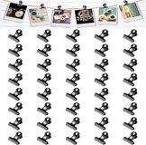 Heble® Zwarte Knijpers - Bulldog Clip - Kantoor Knijpers Metaal - 40 Stuks - 30mm