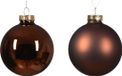 Decoris Kerstbal glas d7 cm espresso ass 8st kerst