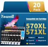 Canon set de 20 cartouches d'encre pour PGI-570XL CLI-571XL