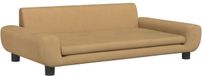 vidaXL Banc enfant 100x54x33 cm velours marron