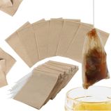 Merkloos Lege theezakjes 400 stuks - 6 x 8 cm - Ultrafijne Filters - Papieren thee zakjes - Losse thee houder - Sterke theefilters - Biologisch Afbreekbaar en Recyclebaar