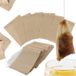 Merkloos Lege theezakjes 400 stuks - 6 x 8 cm - Ultrafijne Filters - Papieren thee zakjes - Losse thee houder - Sterke theefilters - Biologisch Afbreekbaar en Recyclebaar