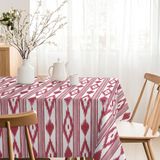 MARTINA HOME Tafelkleed, kunsthars, eilanden, rood, 260 x 140 cm
