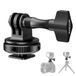 NEEWER Actie camera cold shoe mount adapter, compatibel met GoPro accessoires Go Pro DJI Insta360 AKASO, metalen hot shoe houder met 1/4 inch schroefdraad voor mini statief selfiestick, 180° helling
