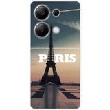 Xiaomi Bedrukt siliconen hoesje compatibel met Xiaomi Redmi Note 13 Pro 4G Paris