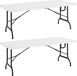 Casaria Tuintafel – Set van 2 183x76cm Klapbaar Draaggreep - Wit