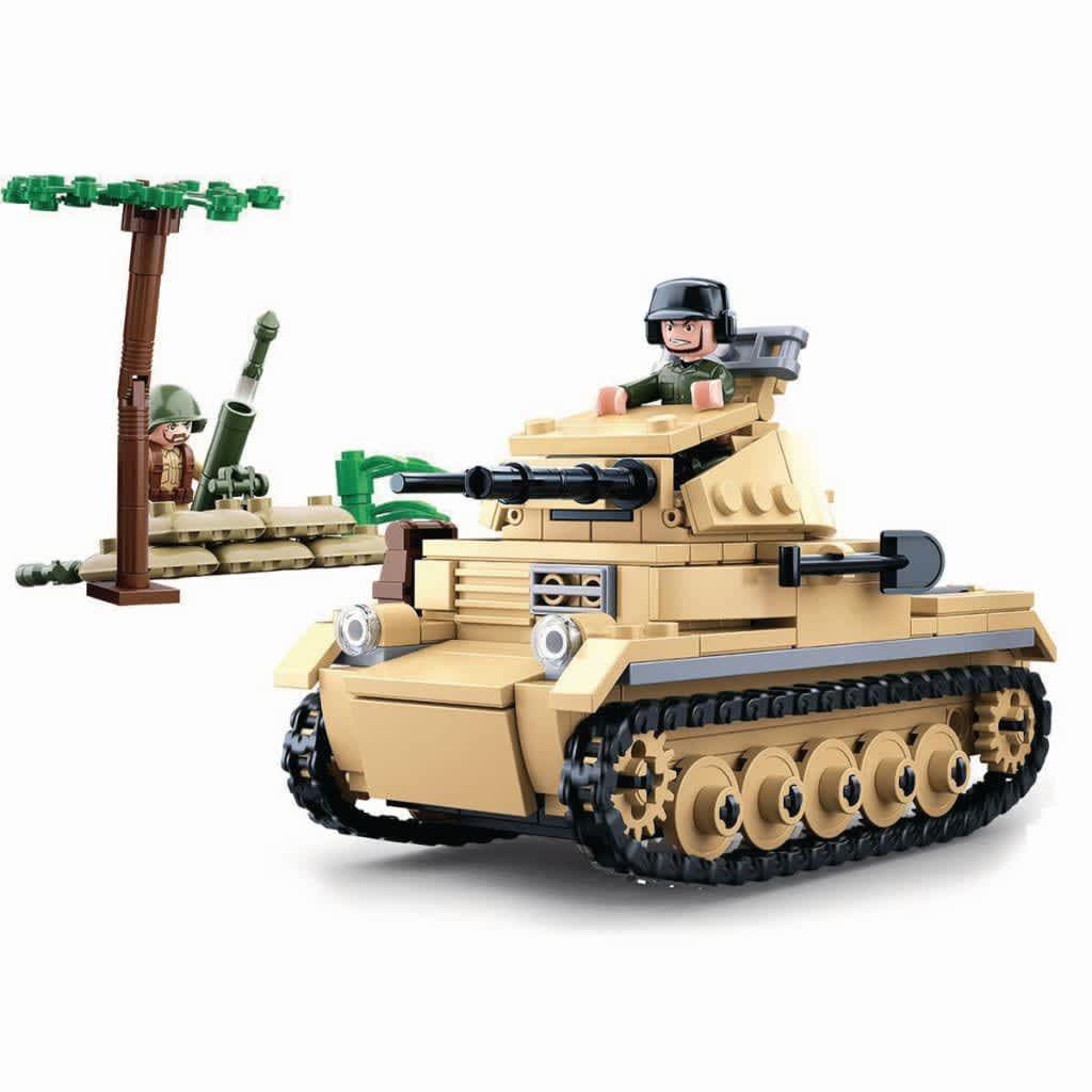 Sluban M38-B0691 Building Blocks WWII Serie Panzer II German Tank