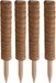 Pro garden plantenstok kokos - 4x - eucalyptushout - D4,5 x H40 cm - plantensteun