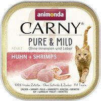 animonda Carny natvoer kat volwassen Pure and Mild kip en garnalen 32x100 g