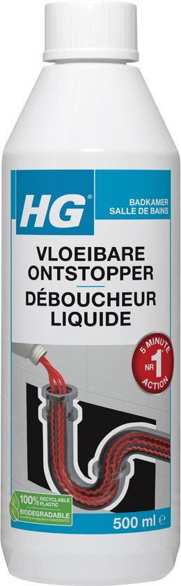 HG vloeibare ontstopper 500 ml 500ml