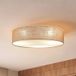 Duolla Plafondlamp Boho, jute/jute, Ø 80 cm, textiel, E27