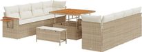 vidaXL Tuinbank Set Beige en Crèmewit