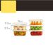 COOKER KING Lot de 5 boîtes de conservation rectangulaires 500 ml