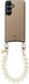 AVY Leren Hoesje Geschikt voor Samsung Galaxy S25 / S24 | Compatibel met MagSafe | Leather Case met Telefoonkoord | Polsband | Beige | Cupid Beige