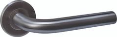 Intersteel Poignée de porte Q 02 sur rosace cachée ø52x6mm PVD anthracite
