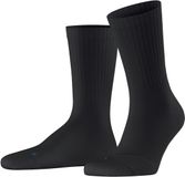 FALKE Run Rib Crew lichte padding katoen functioneel materiaal Sokken unisex zwart - maat 35-36