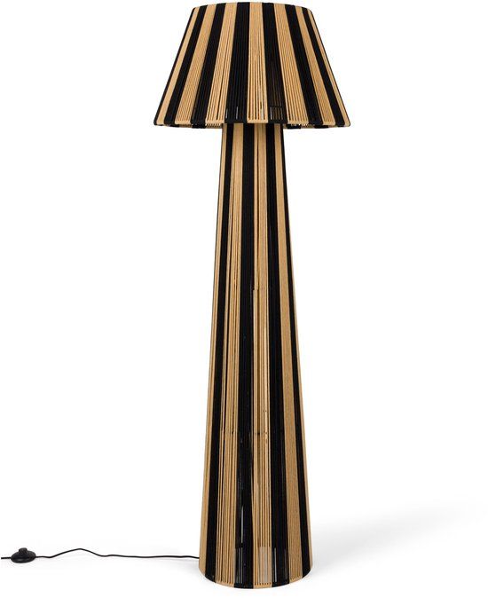 Bold Monkey Stripe It Up Vloerlamp - Zwart