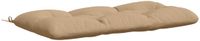 vidaXL - Coussin de banc - VIANEN - 100% Polyester - Sable - 100 x 60 x 12 cm