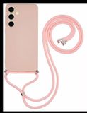Merkloos Hoesje met Koord Geschikt voor Samsung Galaxy A16 - Roze