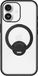 OtterBox Symmetry Étui pour Apple iPhone 17 | Coque arrière avec aimant | Compatible MagSafe / Qi2 | Support anneau rotatif à 360° | Contrôle caméra | Durable | Noir transparent