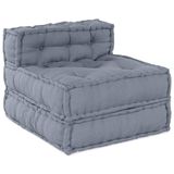 vidaXL Modulebankeenheid Stof Grijs 70 x 70 x 56 cm