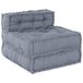 vidaXL Modulebankeenheid Stof Grijs 70 x 70 x 56 cm