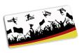 infinite by GEDA LABELS Planken Voetbal Jaargetallen Ontbijtplank Melamine, Kleurrijk, 23,5 x 14,5 x 0,5 cm