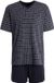 Schiesser Heren Shortama - Donker Blauw - Maat S