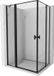 Mexen Mist Duo porte de douche pivotante 110 x 95, cadre noir, noir