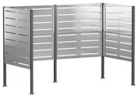 Bac à ordures 167 x 85 x 113 cm Acier galvanisé
