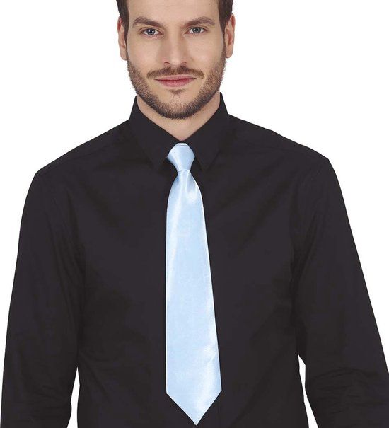 Guirca Carnaval Verkleed Stropdas - Blauw - Polyester - Unisex - Themafeest