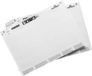 DURABLE insteekkaartjes 'LABEL REFILL', 200 x 30 mm, Wit, 1600 stuk(s)