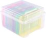 Vaessen Creative Opbergbox – 21 x 18,5 x 14 cm – Incl. 6 Cassettes - Pastel