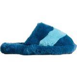 White Stuff Faux Fur Mule Slipper Teal Multi Taille: S