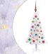 vidaXL Kunstkerstboom met 150 LED Wit 120 cm PVC en Staal