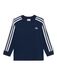 ADIDAS ORIGINALS Shirt '3-STRIPES LONG SLEEVE' marine / wit
