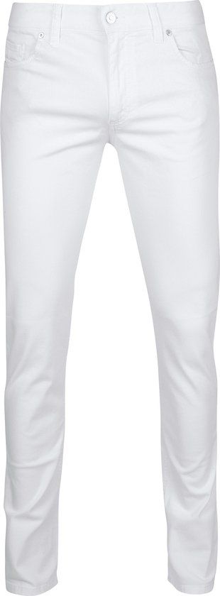 Alberto Pipe Denim - Men's - Size W33/L34 - White - Modern Fit